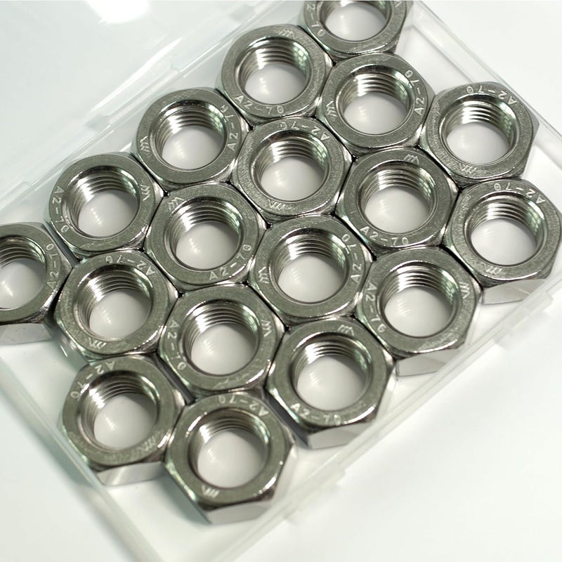 HXCOMET Store 5/8"-11 Hex Nuts (20pcs), 304 Stainless Steel (18-8), Hardware, UNC, Coarse Thread - Image 5